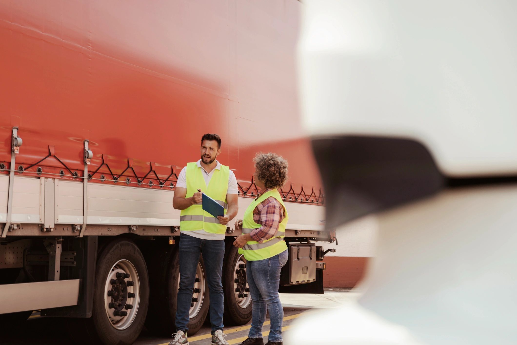Christian trucking company team