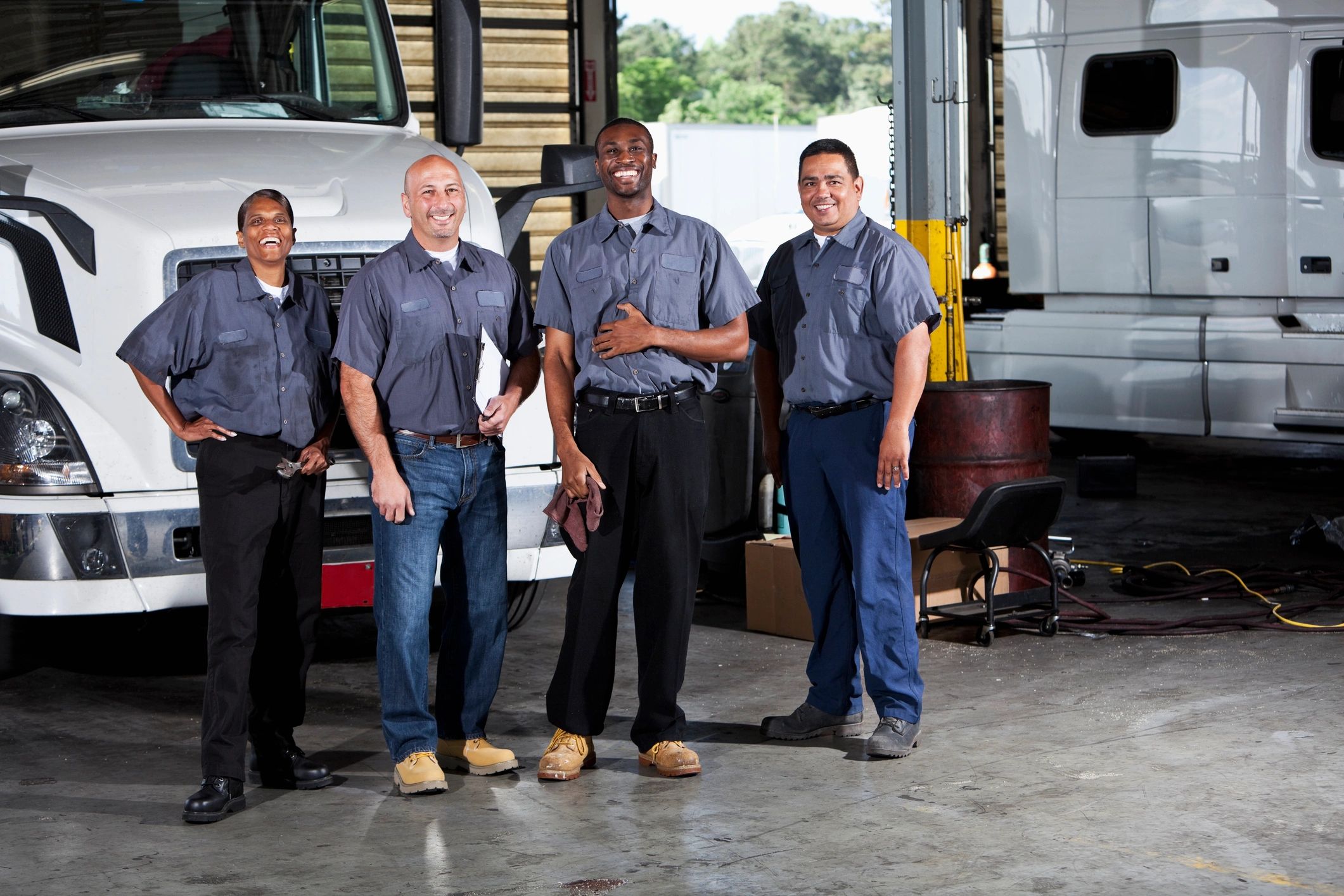 Christian trucking company team